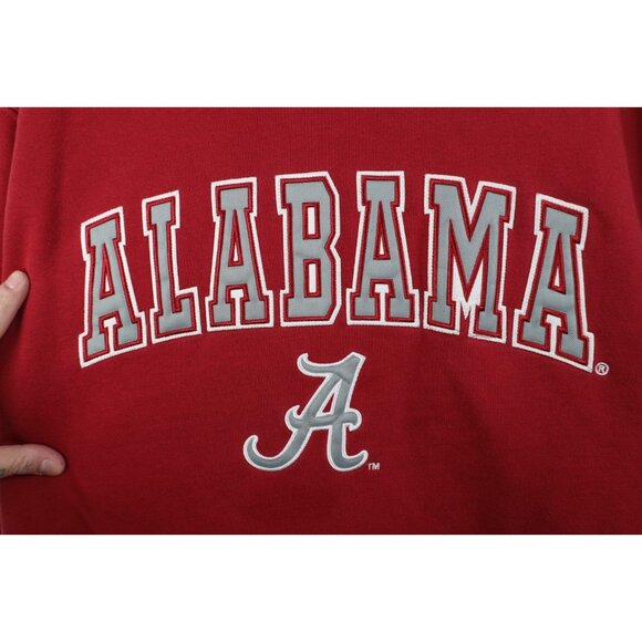 Vintage Mens Large Distressed University of Alabama Crewneck Sweatshirt Red - Picture 5 of 15